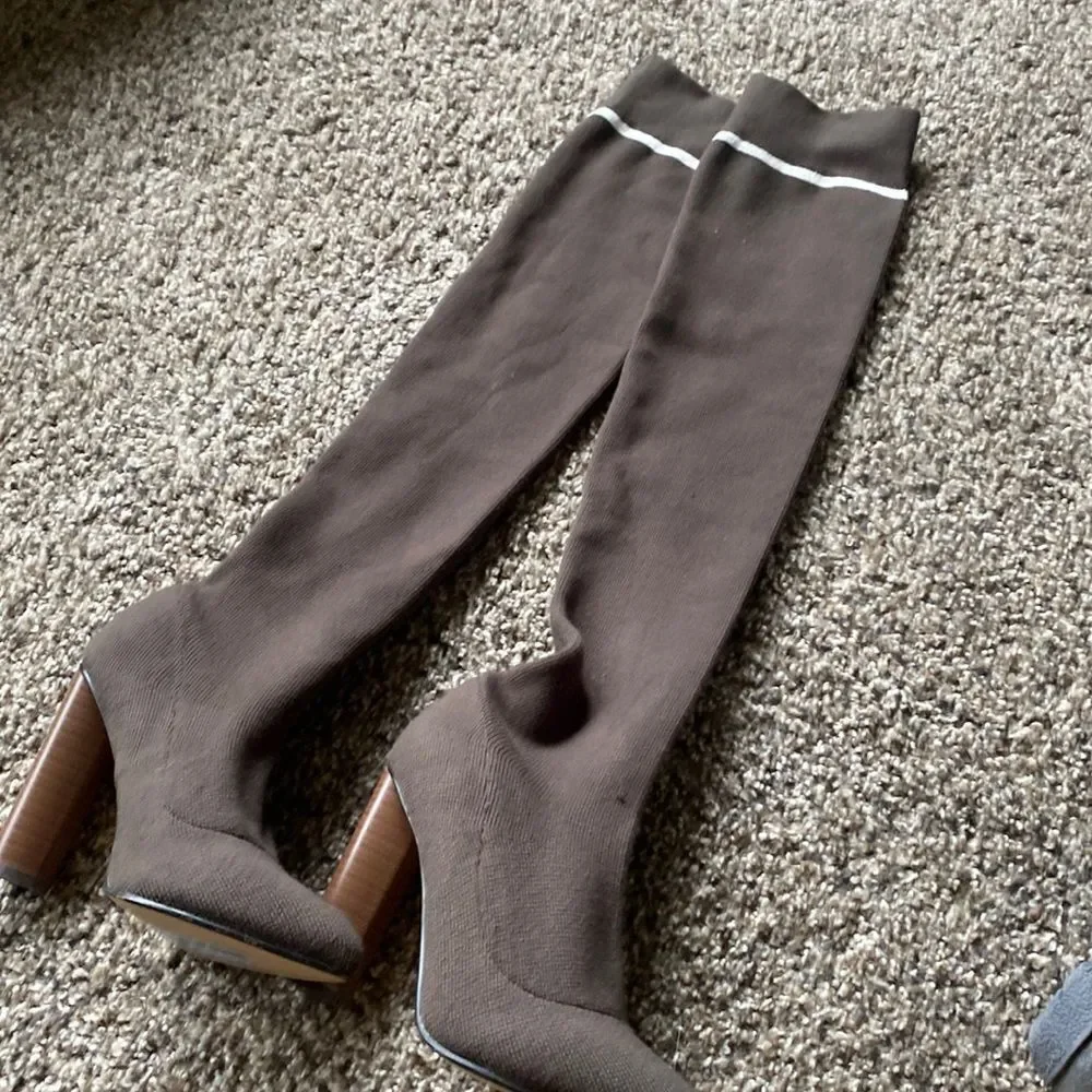 Over the Knee Sexy Sweater Boots
